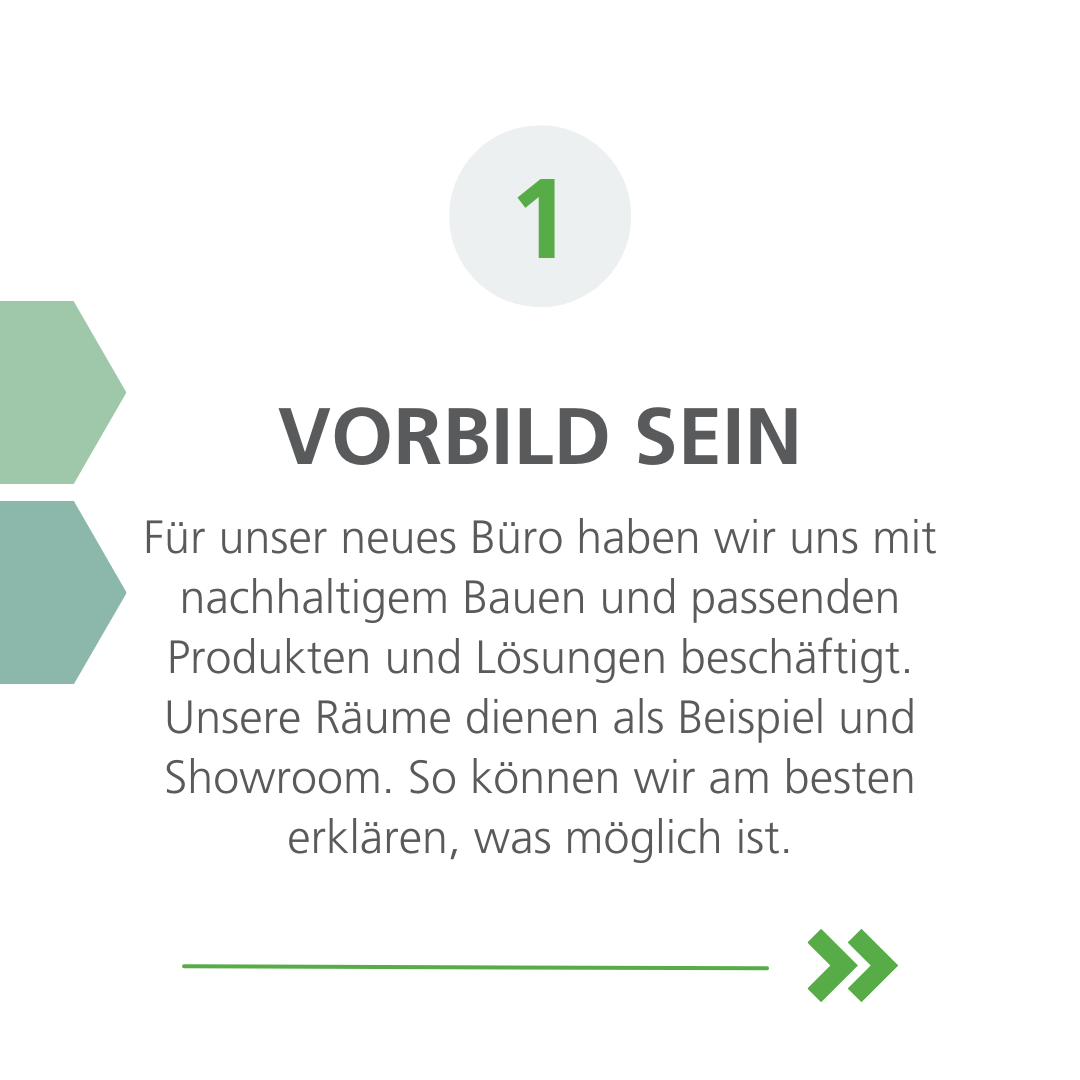 Vorbild sein in der Innenarchitektur