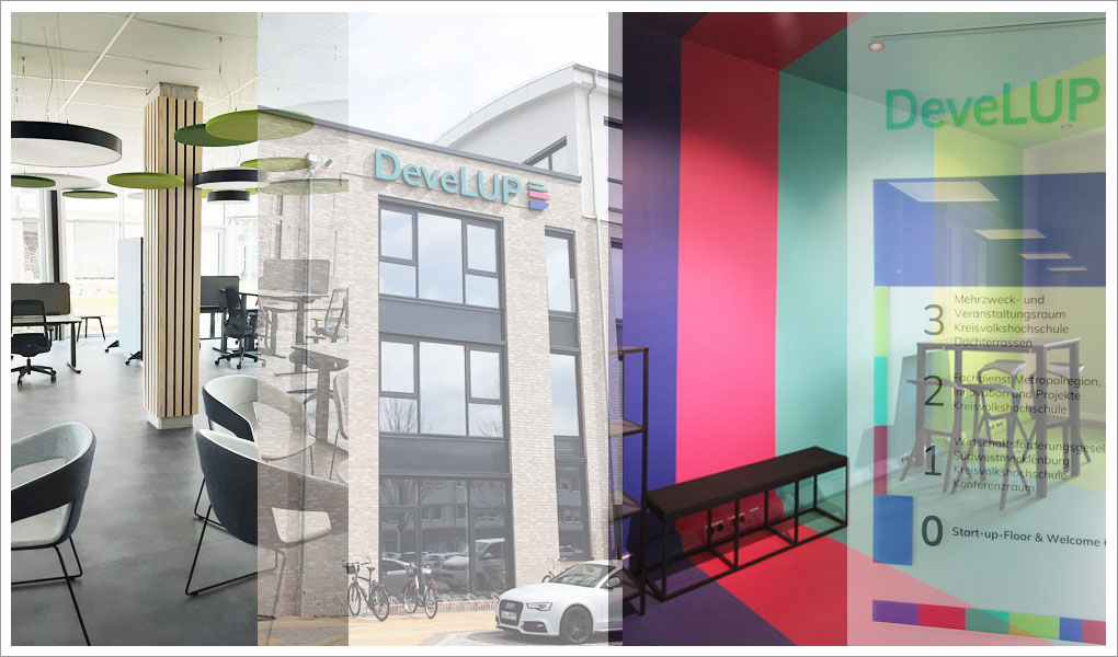 Innenarchitektur eines Co-Working-Spaces von Innenarchitekten aus Berlin