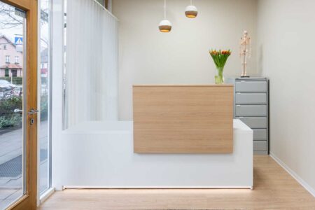 Empfang Physiotherapie-Praxis