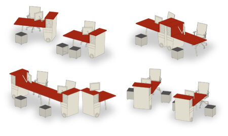 Flexible Möblierung