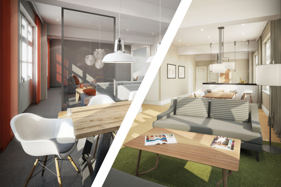 Perspektive zeitgemäßes Wohnen, geplant von raumdeuter, Innenarchitekt in Berlin