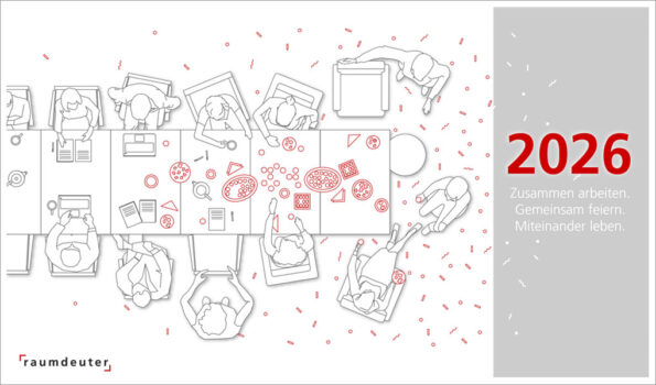 Neujahrskarte 2026 Innenarchtektur