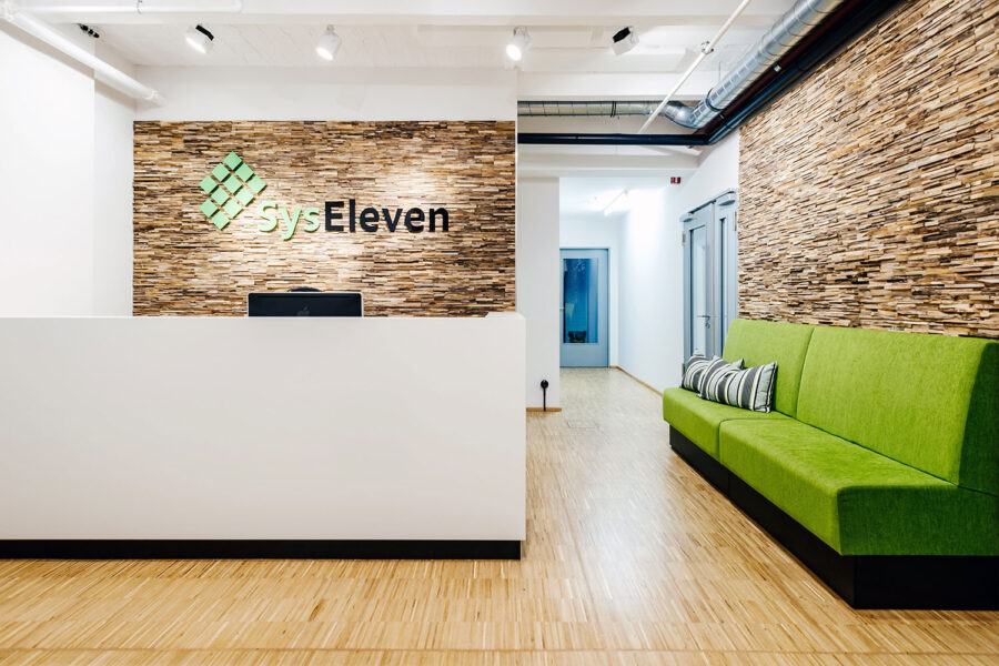 Empfang mit Tresen von Syseleven Berlin