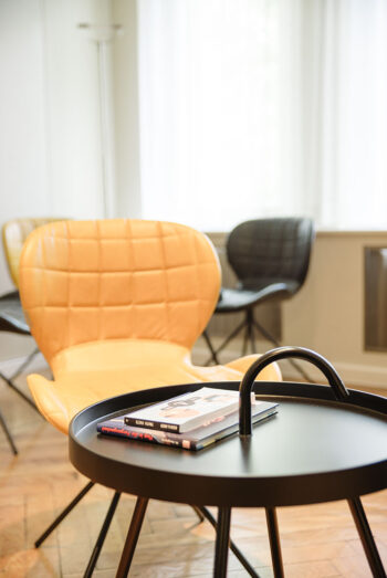 Detail des Wartebereichs